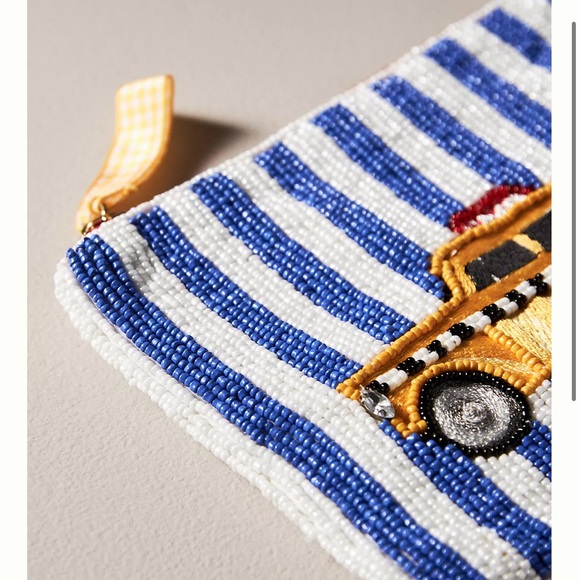 Anthropologie Beaded New York City Pouch/Bag - Picture 4 of 7